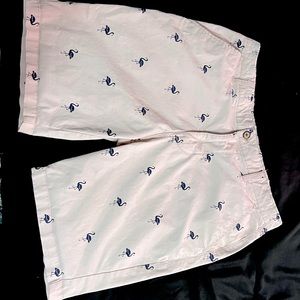 Hudson & Barrow Men's Flamingo Printed Cotton Shorts